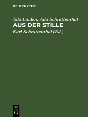 cover image of Aus der Stille